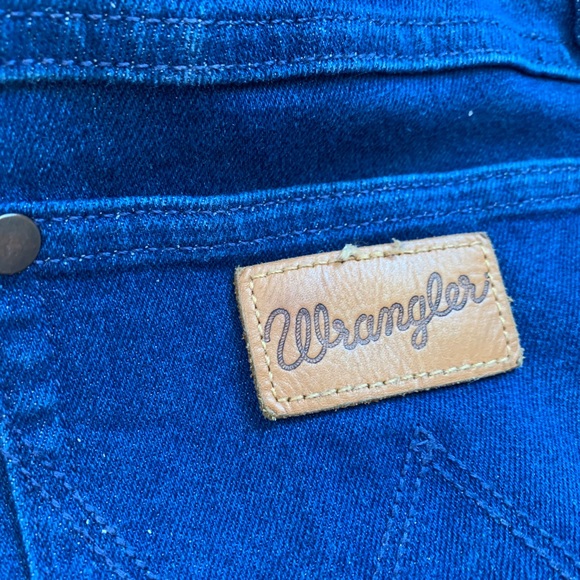 Killer VINTAGE WRANGLER BUTTON FLY BOOT CUT JEANS with SOME STRETCH 💙💙💙💙 - Picture 11 of 11